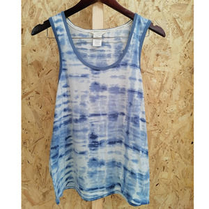 LUCKY BRAND Blue Tie Dye Pajama Tank Top Size L